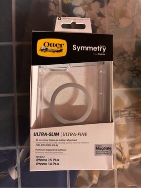 OtterBox Symmetry Series Clear MagSafe Case- iPhone 15 Plus & iPhone 14 plus